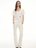 Mirror V-Neck Relaxed Tee