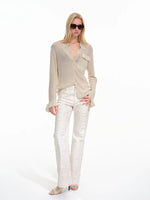 Textured Sheer Knit Shirt