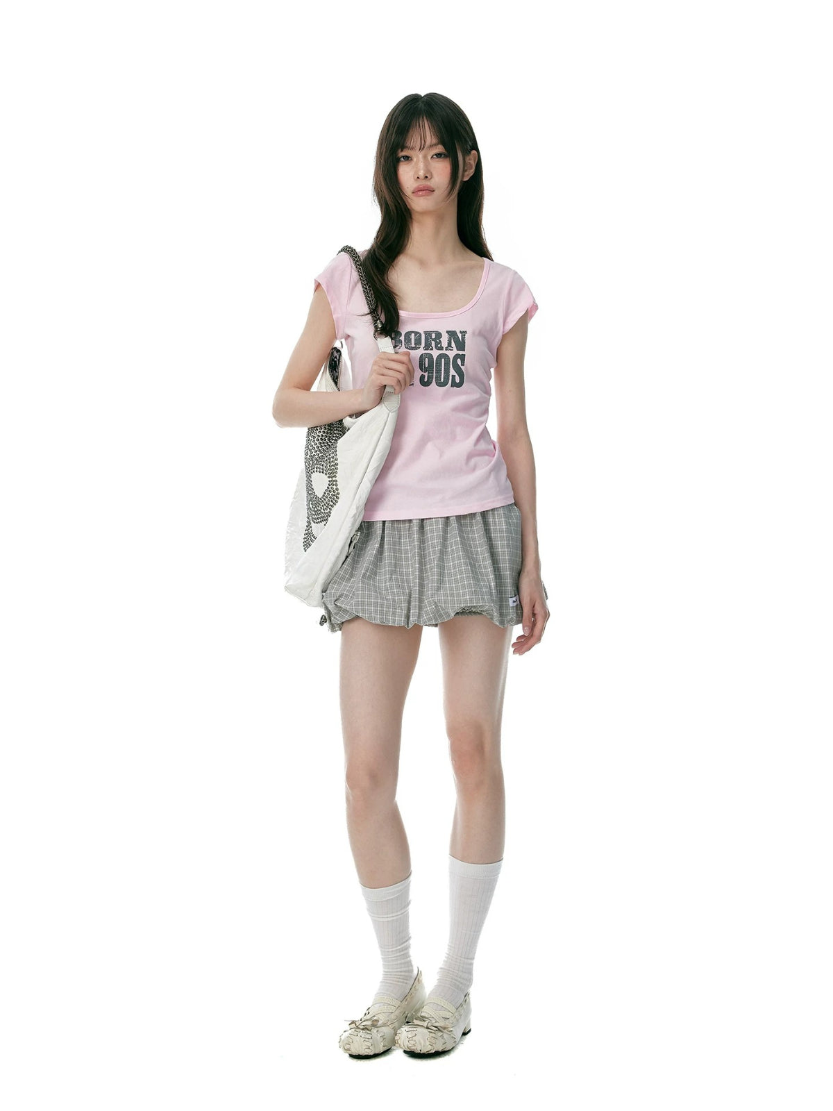 Korean Mint Graphic Slim T Shirt
