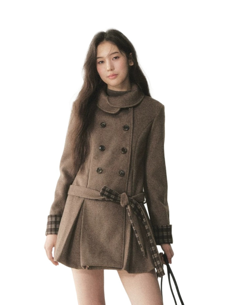 Vintage Peter Pan Collar Wool Coat