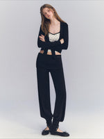 Draped Ruffle Cardigan