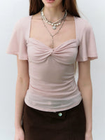 Twist Square Neck Tee