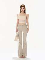 Beaded One-Shoulder Top