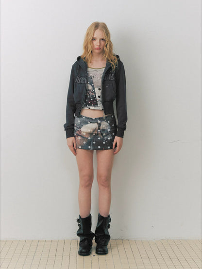Pony Dot Mini Skirt