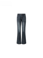 Chain Rivet Flared Denim Jeans