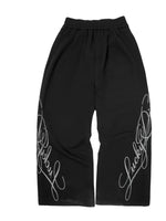 Embroidered Wide Leg Sweatpants