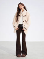 Embroidered Flared Slim-Fit Jeans
