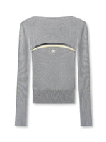 Wool Real Two-piece Layered Waist-cinching Top