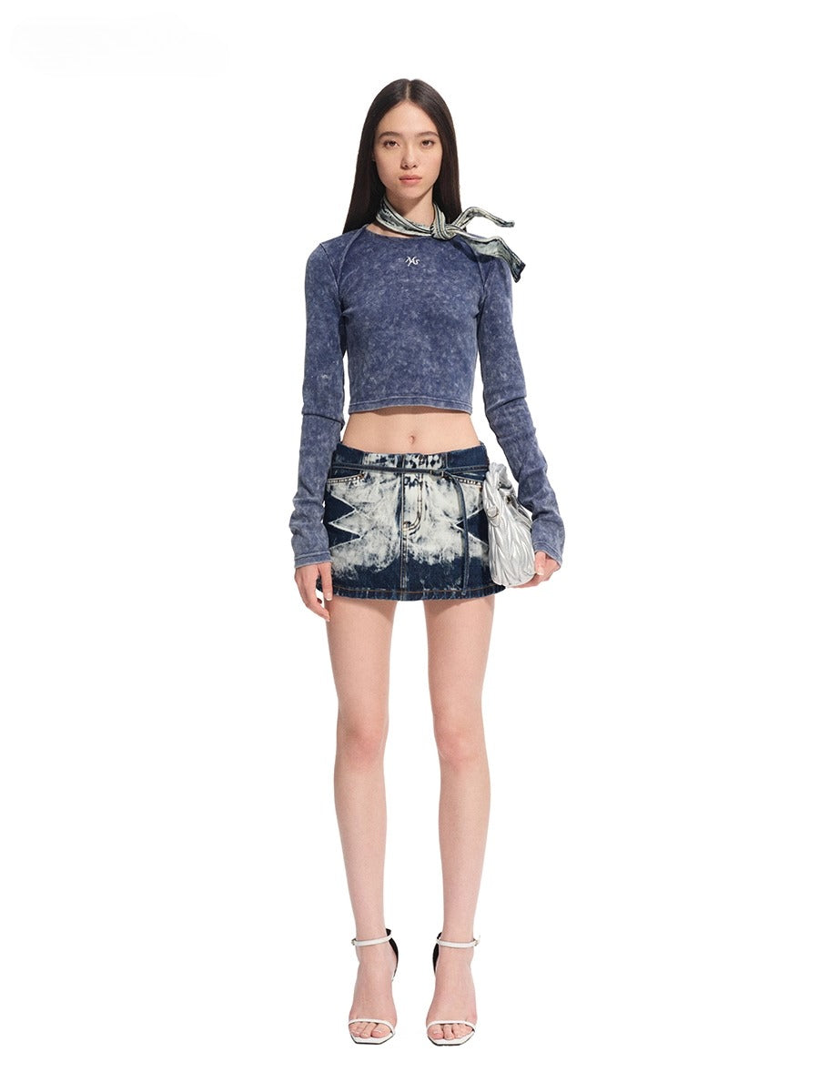 Volcano Denim Mini Skirt