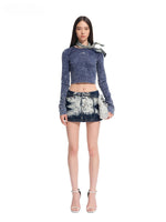 Volcano Denim Mini Skirt