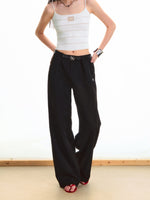 3D Pleated Suit Pants