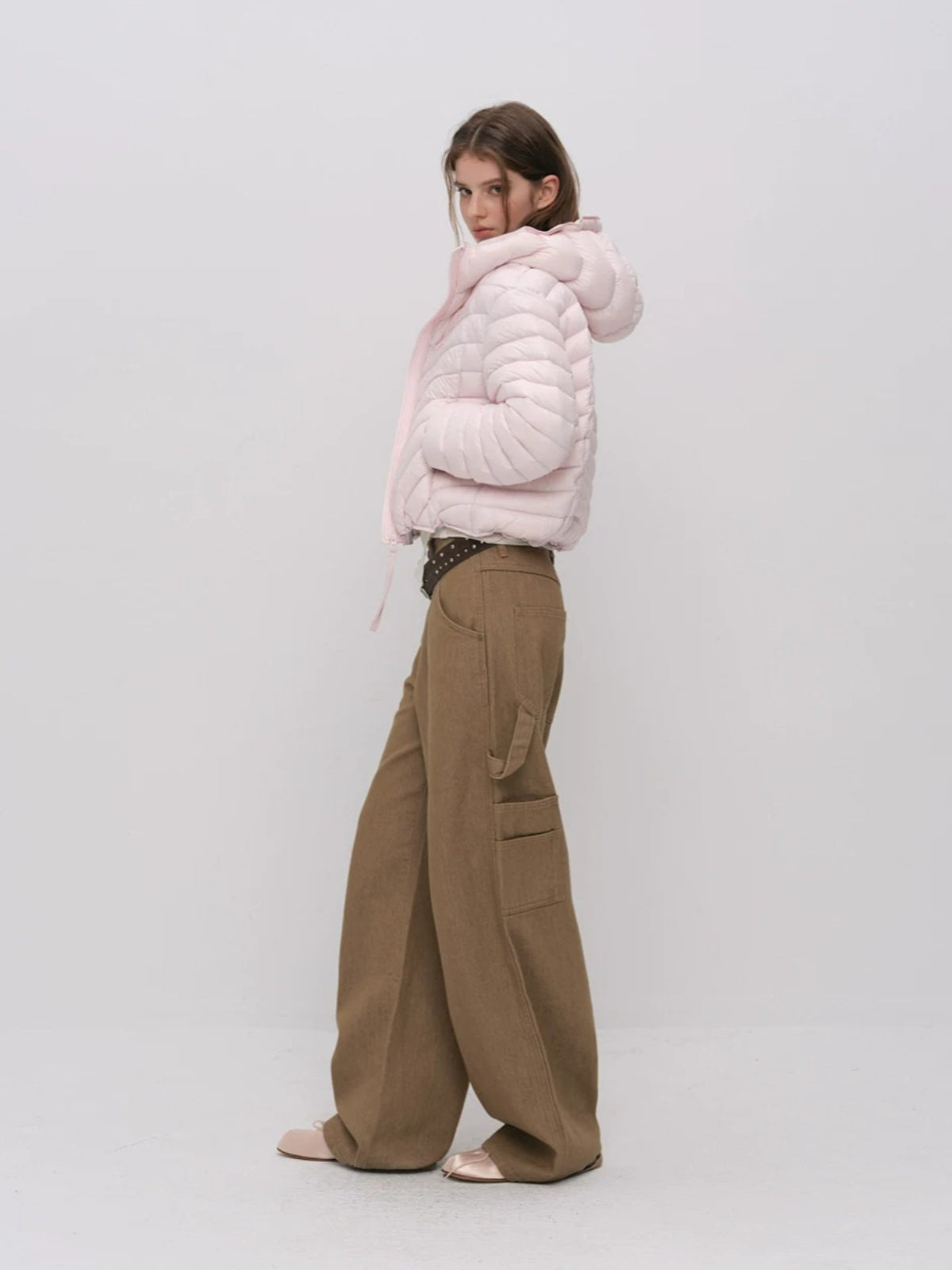 Quilted Hooded Light Down