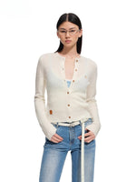 Polar Wool Loop Knit Cardigan