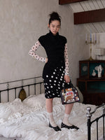 Asymmetrical Lapel Slouchy Knit T-shirt