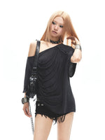 Off Shoulder Ruched Tee