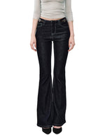 Navy & Blue Vintage Flare Jeans