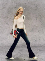 Skins Asymmetric One-Shoulder Knit Top