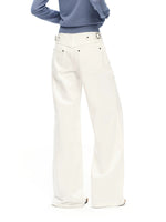 White Straight Leg Jeans