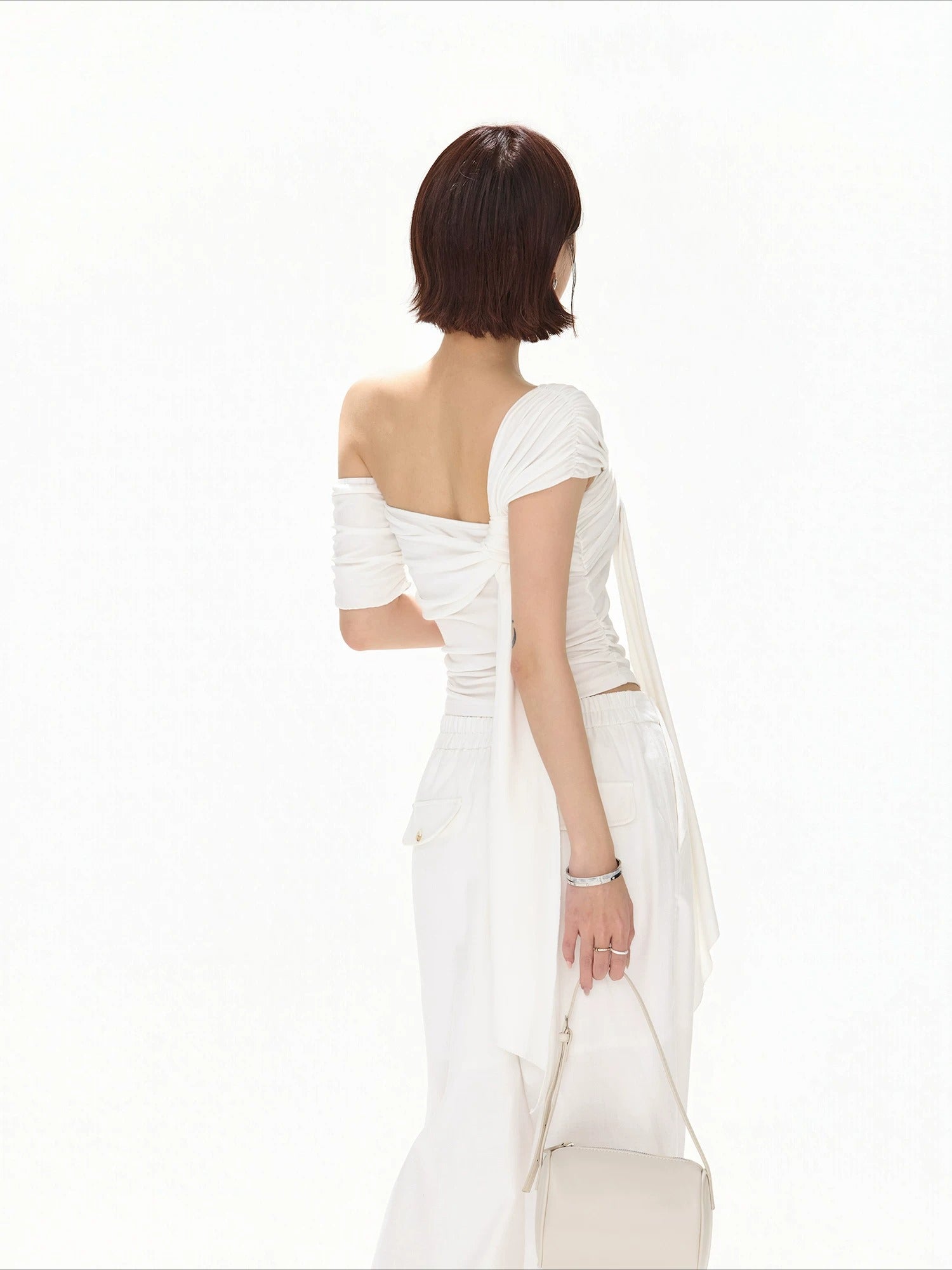 Asymmetric Twist Knit Top