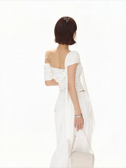 Asymmetric Twist Knit Top