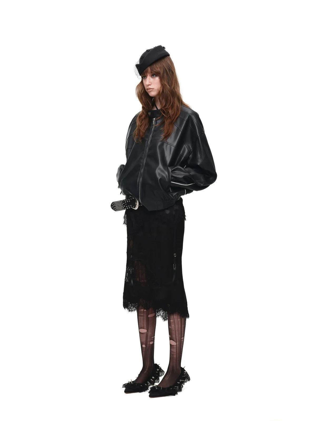Oversized PU Moto Jacket