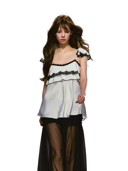 Satin Lace Camisole Top