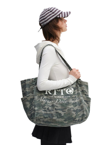 Camouflage Cotton Tote Bag