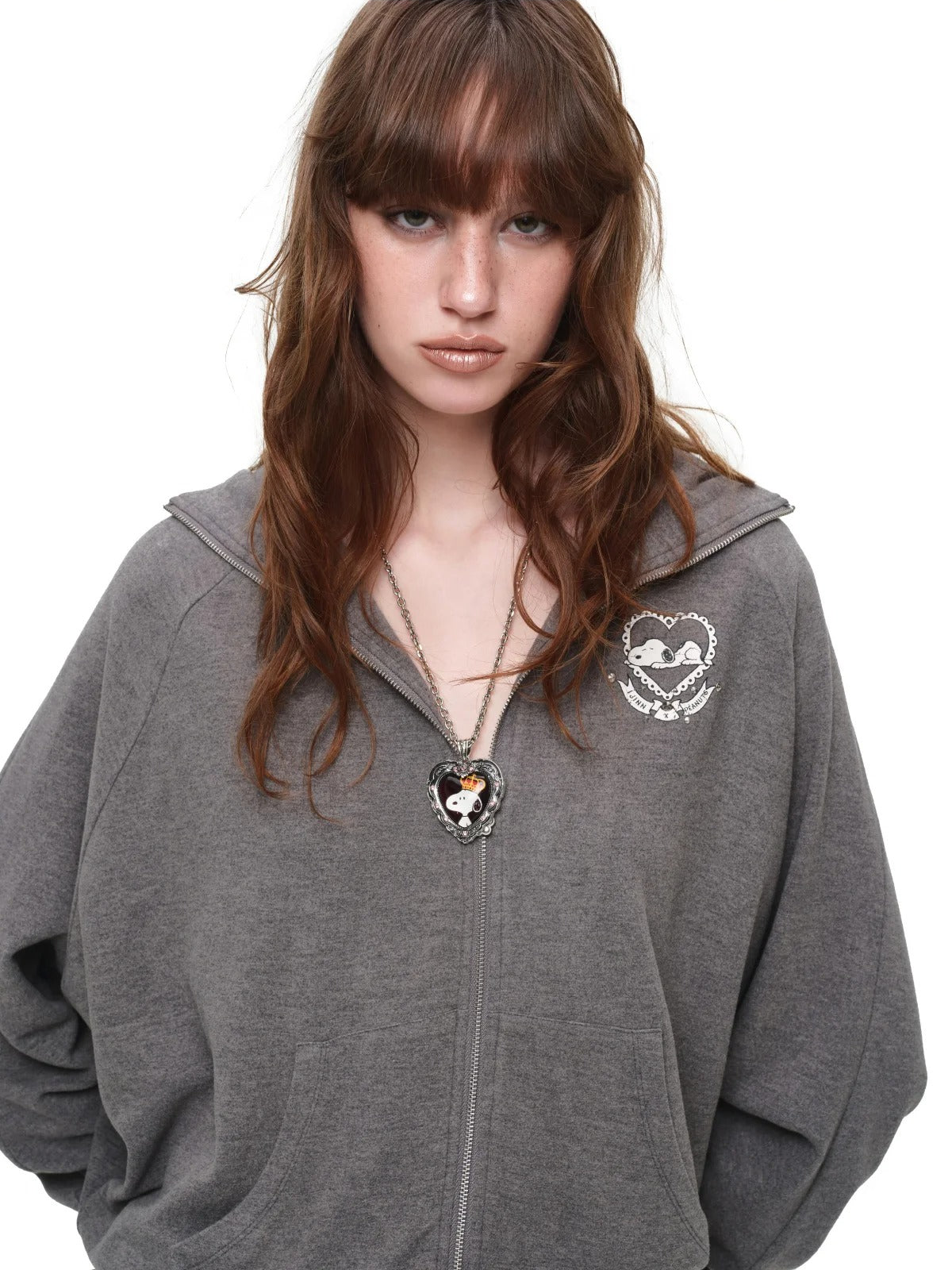 Dog-Ear Hoodie &amp; Flared Pants Set
