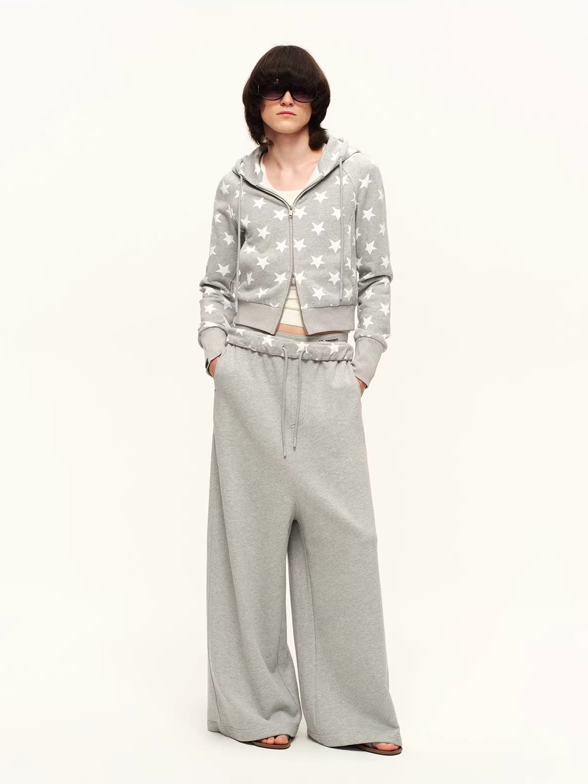 Star Print Hoodie Set