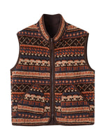 Fair Isle Patterned Fleece Vest
