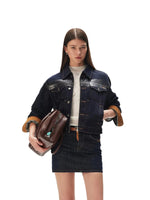 Double Placket Denim Jacket