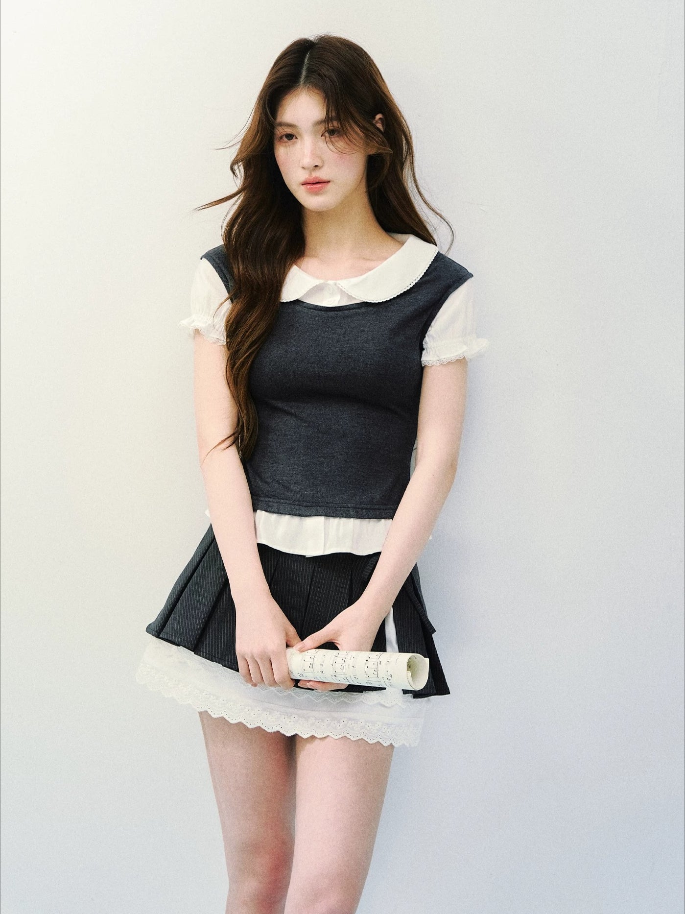 Tencel Wool Blend 2-in-1 Tee