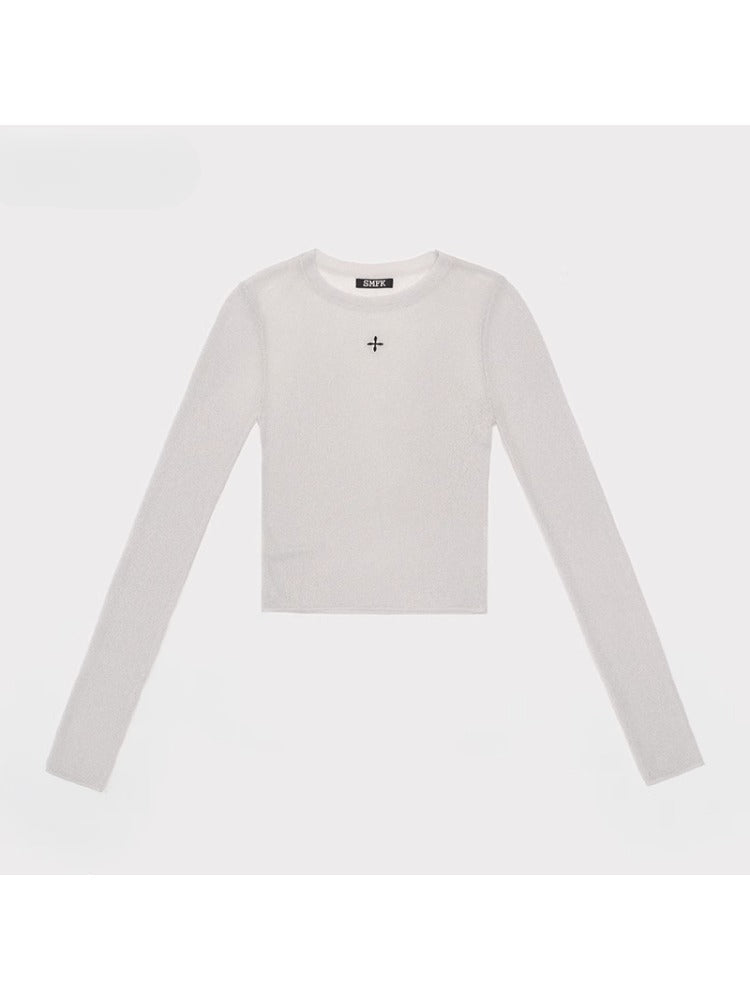 Waist-Cinching Slim Fit Thin Long - Sleeve Tunic