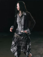 Star Plaid Skirt