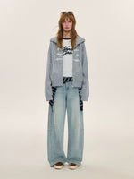 Washed Wide Leg Jeans