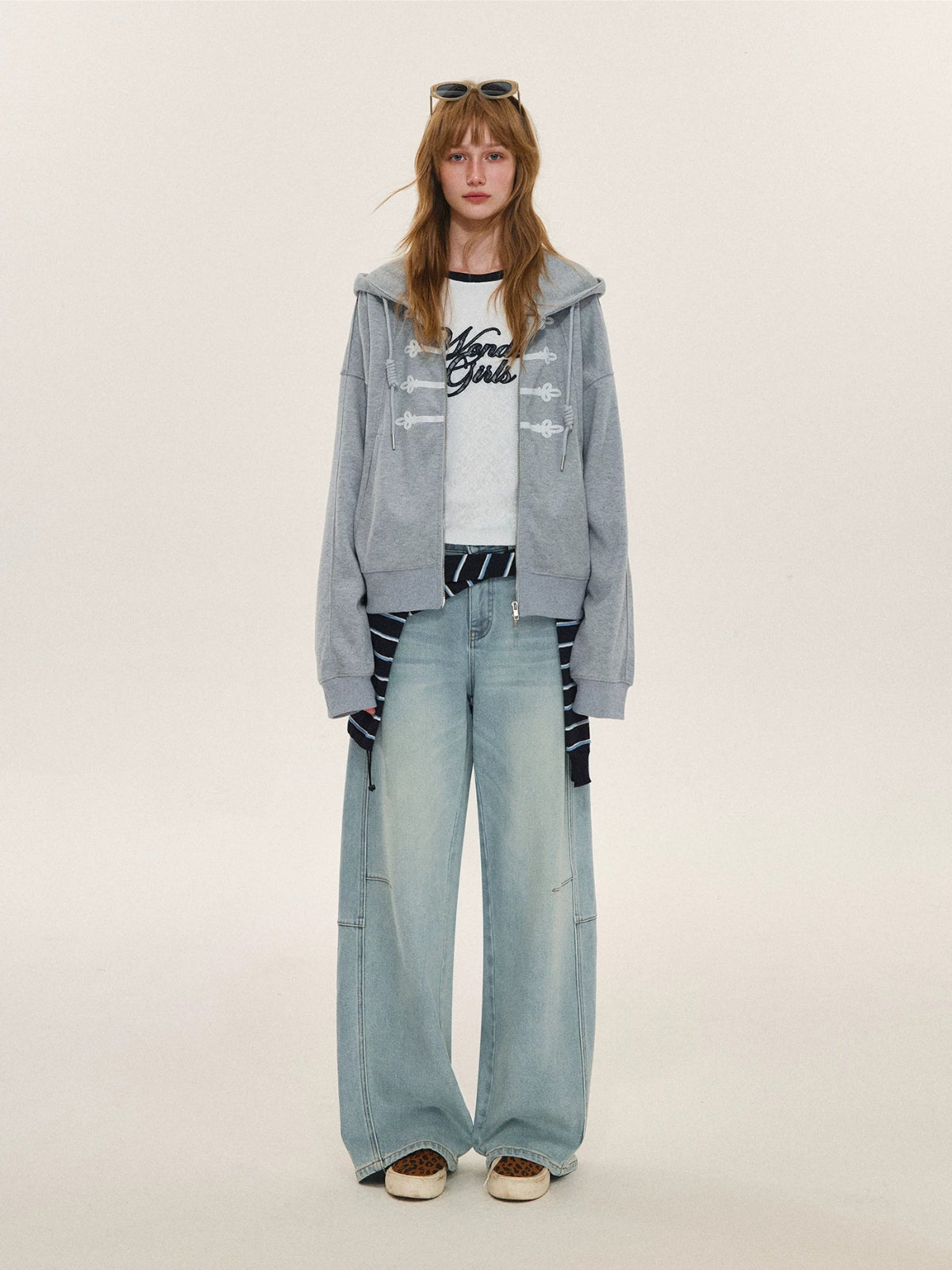 Washed Wide Leg Jeans