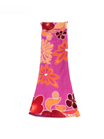 Floral Cowl Neck Backless Maxi Dress