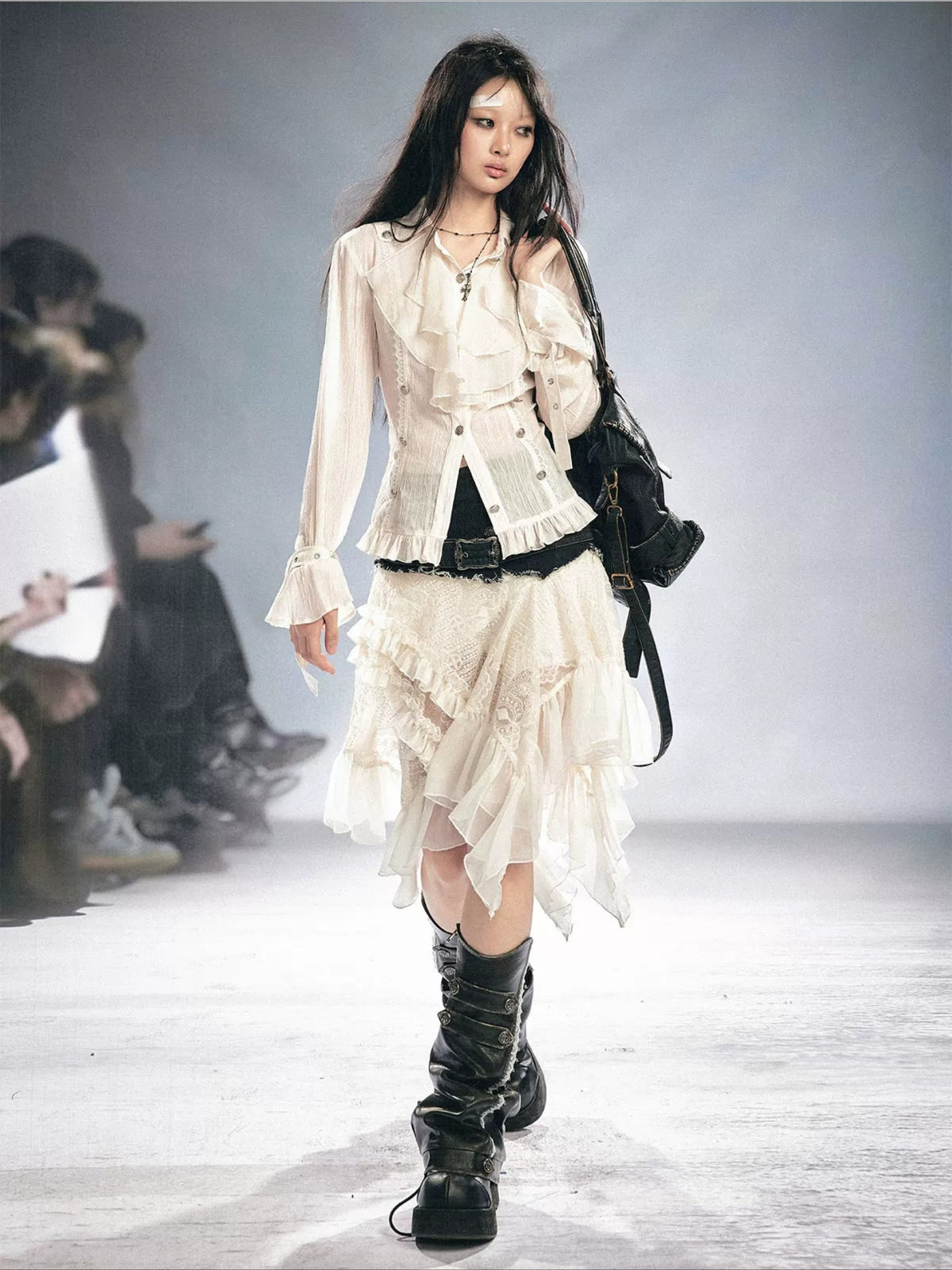 Gothic Ruffle Blouse