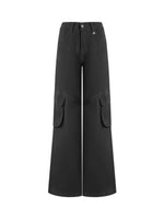 High Waist Cotton Cargo Pants
