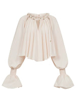 Rope Detail Flared Sleeve Blouse