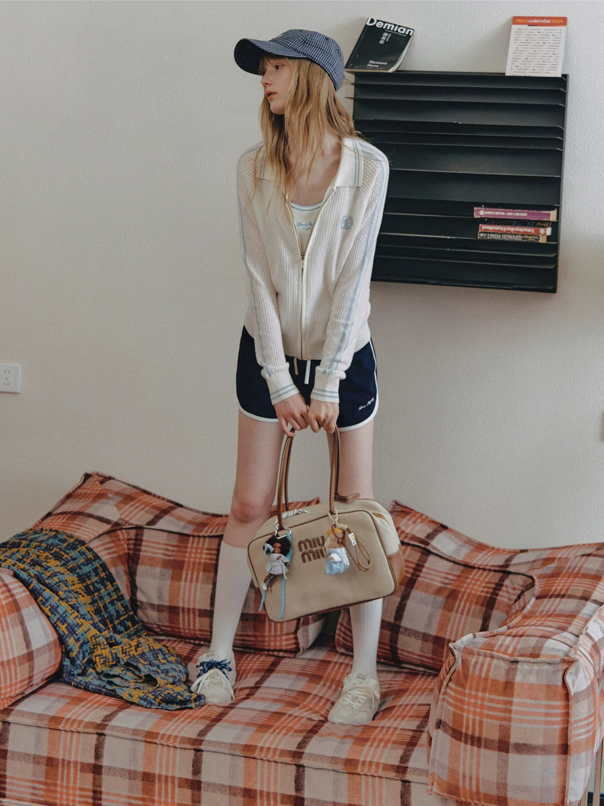 Wool Knit Zip Cardigan