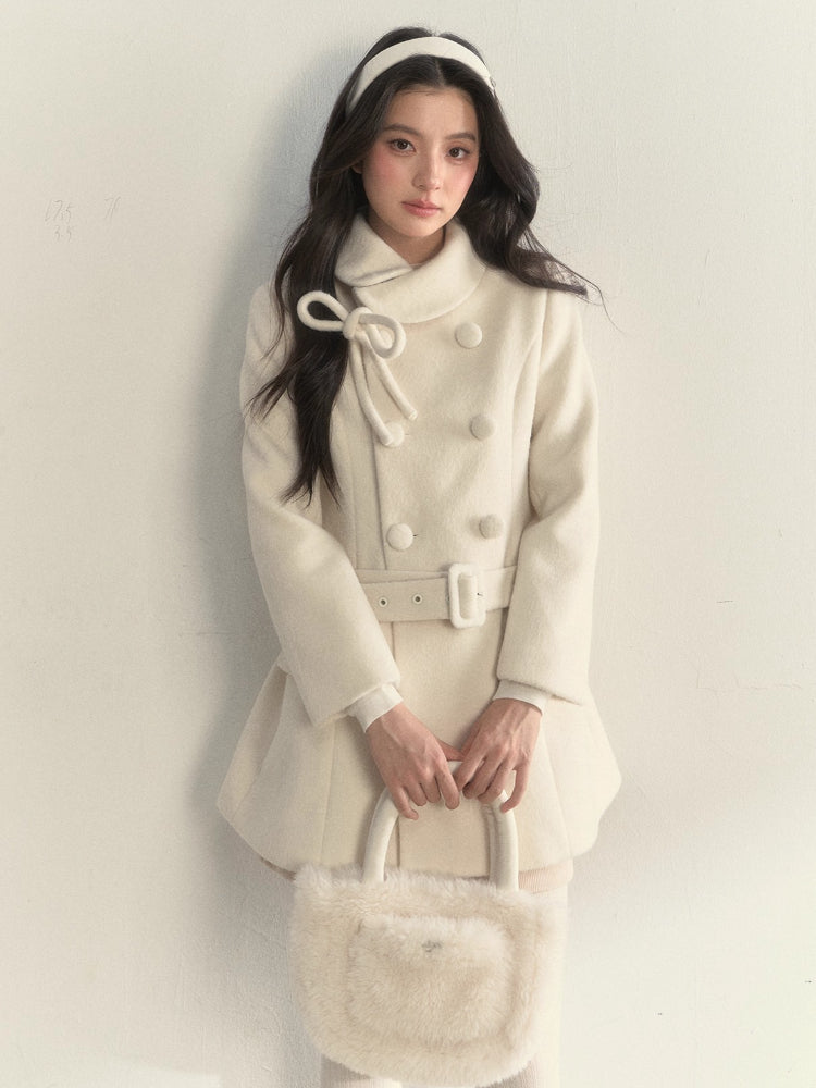 Double-Breasted Belted Coat