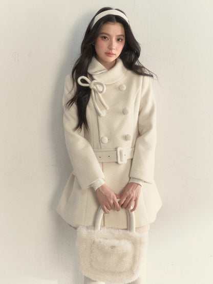 Double-Breasted Belted Coat