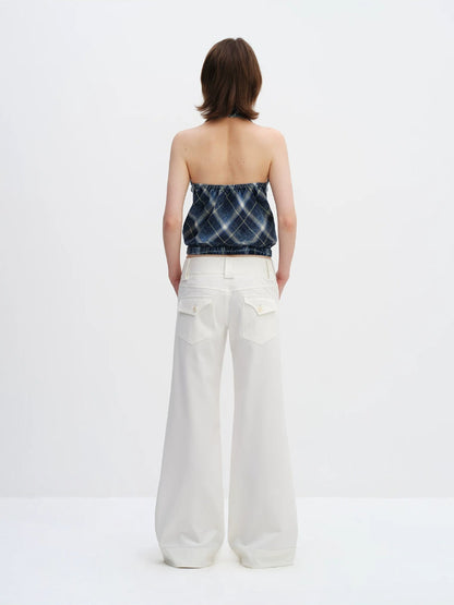 Low Waist Wide-leg Pants