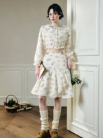 Comfortable Cotton Embroidered Shirt & Skirt Set