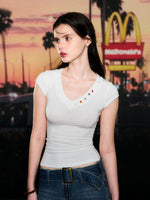 Shell Agate V-Neck T-shirt