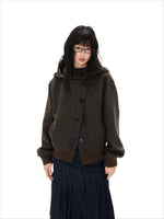 Hooded Button Jacket