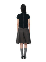 Minimalist Ruched Back Zip T-Shirt