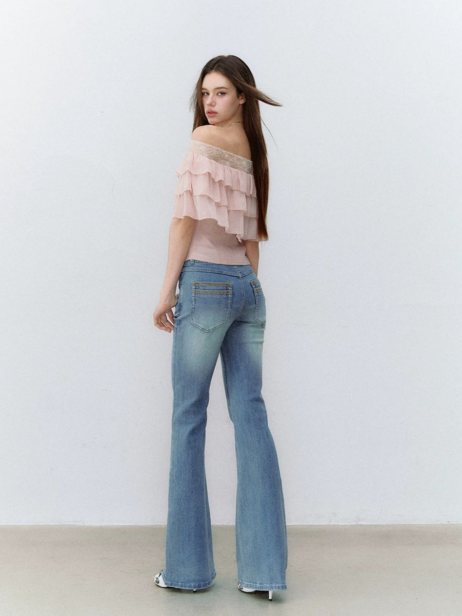 Goddess Ruffle Lace Top