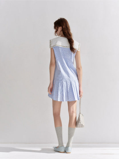 Sailor Collar Pleated Dress